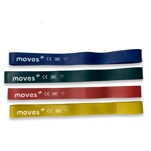 Sada posilňovacích gumičiek Moves Loop | Po 1 kuse žltých a modrých