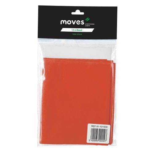 Moves Band gumový pás 1,5m | stredný - červený