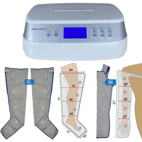 Power Q-1000 Premium sada – XL manžety na nohy a M manžeta na ruku