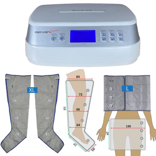 Power Q-1000 Premium sada – návleky na nohy XL a opasok L