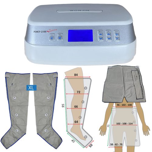 Power Q-1000 Premium sada – XL nohavice a manžety na nohy a trup