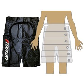   Manžeta na nohavice unisize s 6 vzduchovými komorami pre Power Recovery